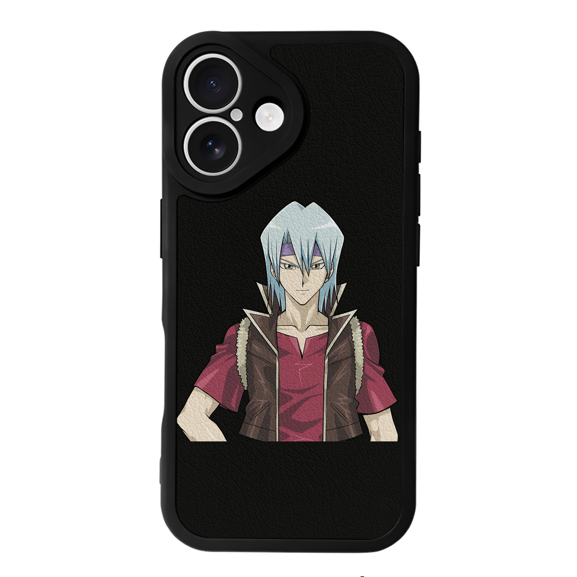 （画像用） 遊☆戯☆王 Yu-Gi-Oh! 【iPhone 16シリーズ対応】シリコンスマホケース（レザー調） 材質：シリコン